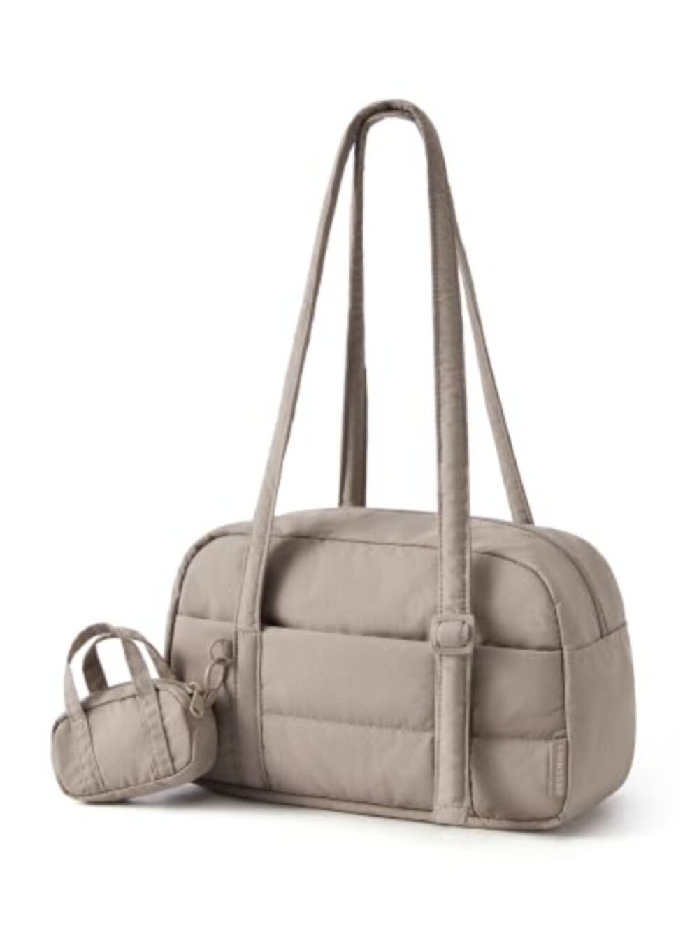 Lightweight Puffy Shoulder Bag Water-Resistant Adjustable Strap